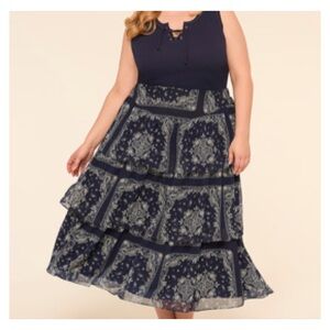 LANE BRYANT Chiffon Maxi Skirt